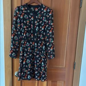 Maje Floral Long Sleeve Cocktail Dress, size M